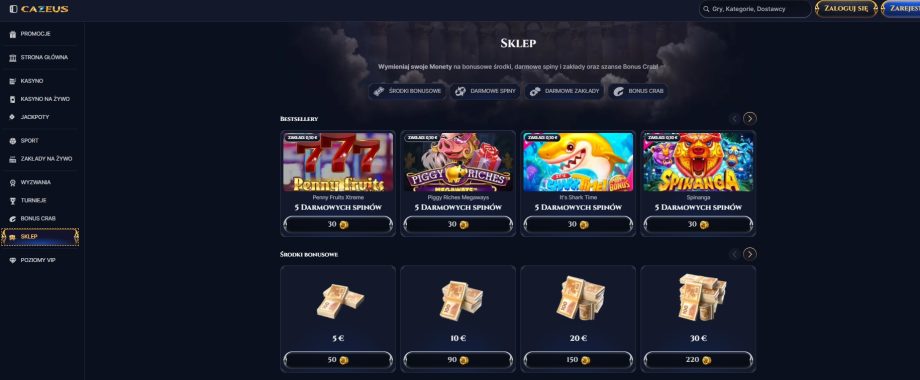 Cazeus casino - Bonus powitalny i gry online 2025 w Polsce